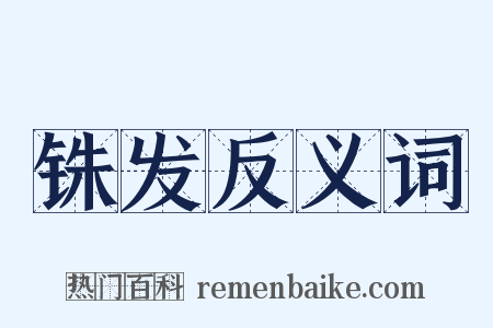 铢发反义词是什么意思的图片
